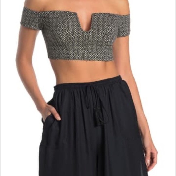 Free People Lucky Now Brami Off-the-Shoulder Size Medium - Picture 1 of 7
